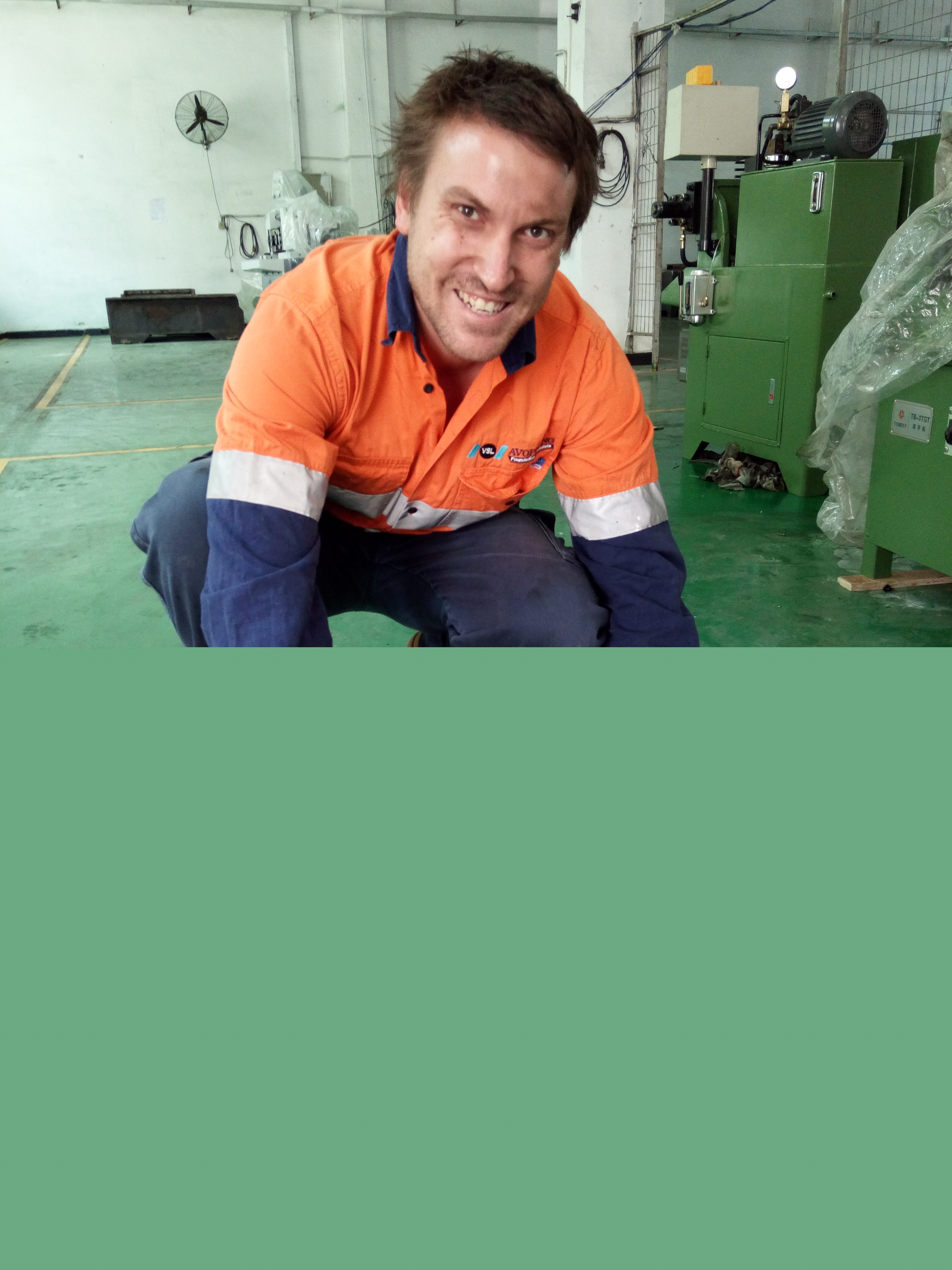 Test on thread rolling machine with 70T rolling pressure