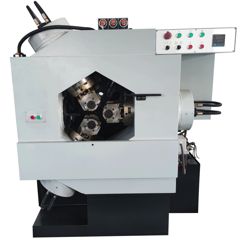 Three die thread rolling machine with 25 tons rolling pressure